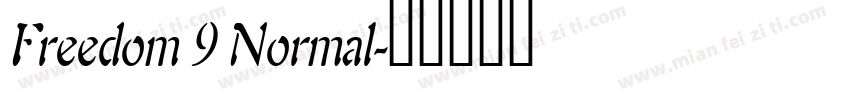 Freedom 9 Normal字体转换